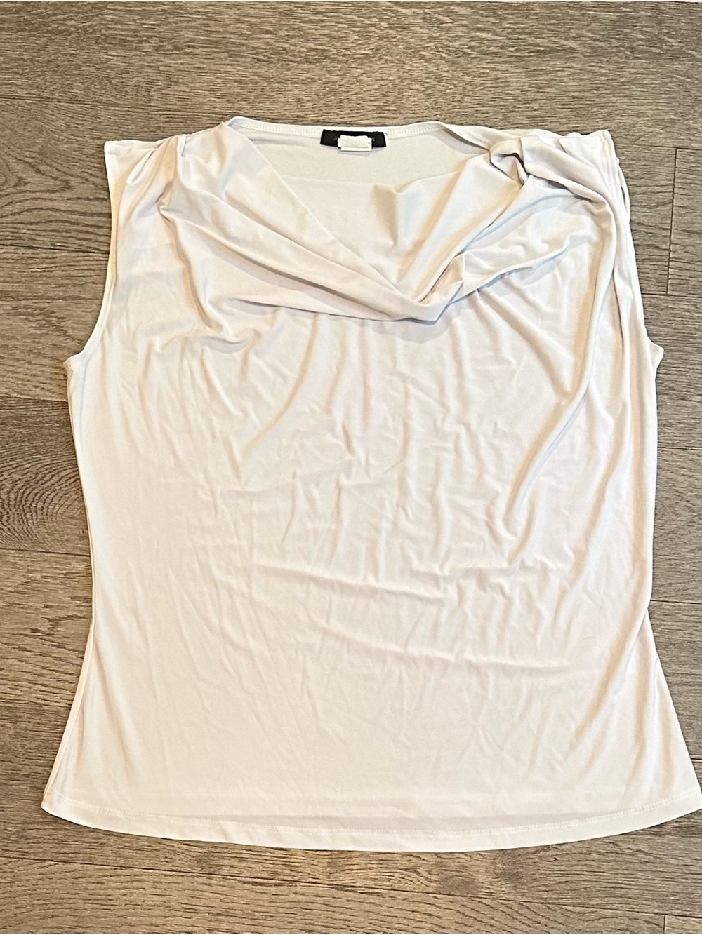 Jennie & Marlis Drape Neck Sleeveless Blouse Size L